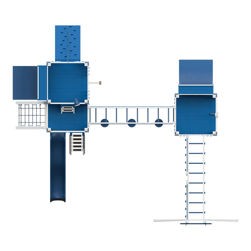 Swing Kingdom Play Set Adventurer Obstacle Course top view
