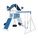 Swing Kingdom Play Set Mountaineer Climber 35 blue and white climbing wall