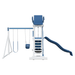 Swing Kingdom Play Set Mountaineer Climber 35 blue and white front