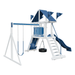 Swing Kingdom Play Set Mountaineer Climber 35 blue and white ladder