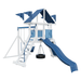 Swing Kingdom Play Set Mountaineer Climber 35 blue and white slide