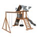 Swing Kingdom Play Set Mountaineer Climber 35 gray wood
