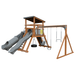 Swing Kingdom Play Set Mountaineer Climber 55 Deluxe gray and wood