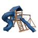 Swing Kingdom Play Set Mountaineer Climber 55 Turbo Deluxe blue and wood