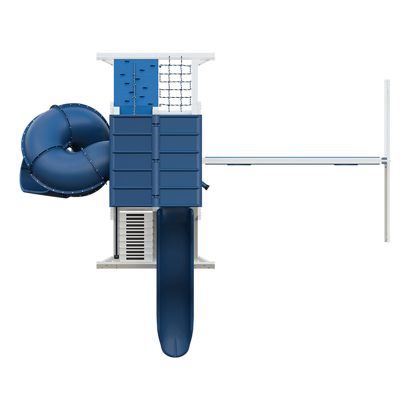 Swing Kingdom Play Set Mountaineer Climber 55 Turbo Deluxe blue top view