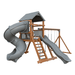 Swing Kingdom Play Set Mountaineer Climber 55 Turbo Deluxe gray and wood