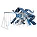 Swing Kingdom Play Set Mountaineer Mega Climber 55 Deluxe blue and white