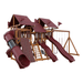 Swing Kingdom Play Set Mountaineer Mega Climber 55 Deluxe red and wood