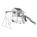 Swing Kingdom Play Set & Playhouse Cabin gray and white