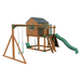 Swing Kingdom Play Set & Playhouse Cabin green and wood