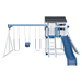 Swing Kingdom Play Set & Playhouse Cabin slide and swings