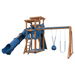 Swing Kingdom Play Set Switchback Super 48 Sidekick blue and wood