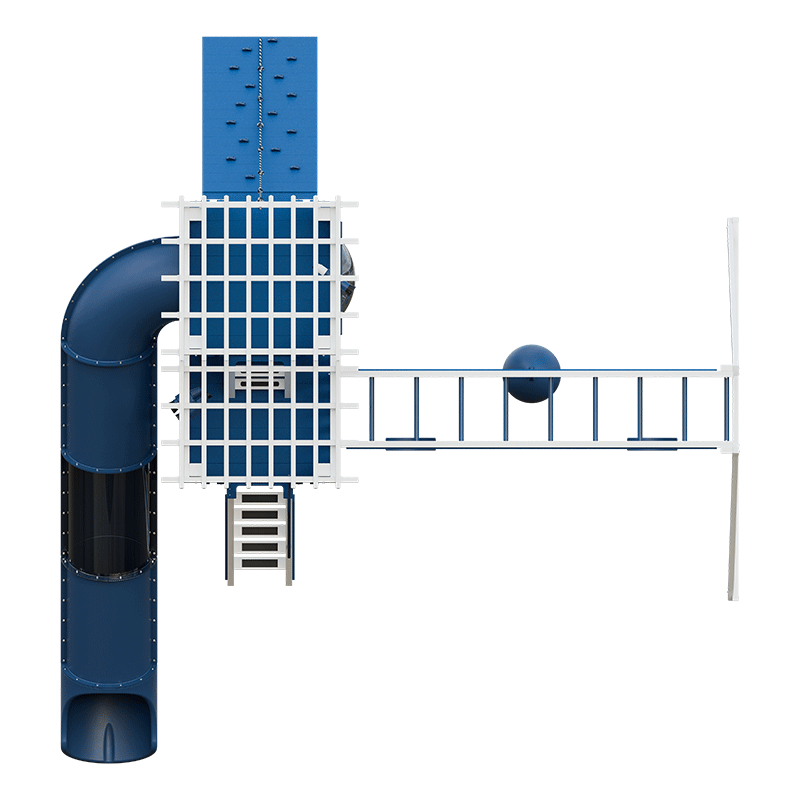 Swing Kingdom Play Set Switchback Super 48 Sidekick blue top view