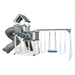 Swing Kingdom Play Set Switchback Super 48 Turbo gray and white