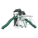 Swing Kingdom Play Set Switchback Super 59 Adventure green and white