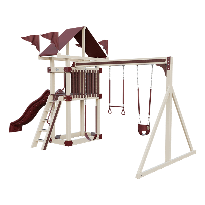 Swing Kingdom Play Set Trailblazer Basecamp 35 with Trapeze Bar