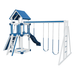 Swing Kingdom Play Set Trailblazer Basecamp 44 blue and white back