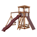 Swing Kingdom Play Set Trailblazer Basecamp 55 Stargazer red wood