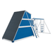 Swing Kingdom Playhouse Series Alpine Retreat blue and white back