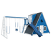 Swing Kingdom Playhouse Series Alpine Retreat blue and white slide