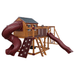 Swing Kingdom Playhouse Series Cabin Deluxe red and wood