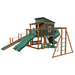 Swing Kingdom Playhouse Series Kingdom Lodge Deluxe green and wood