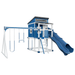 Swing Kingdom Playhouse Series Kingdom Lodge blue and white ladder