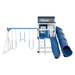 Swing Kingdom Playhouse Series Kingdom Lodge blue and white slides
