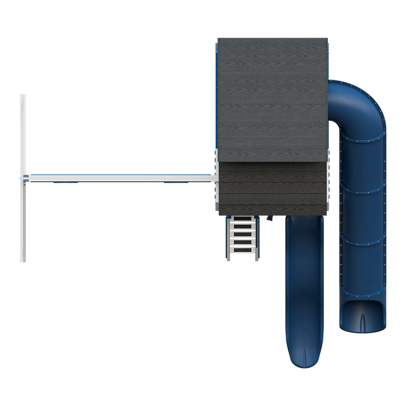 Swing Kingdom Playhouse Series Kingdom Lodge blue top view