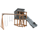 Swing Kingdom Playhouse Series Kingdom Lodge gray wood