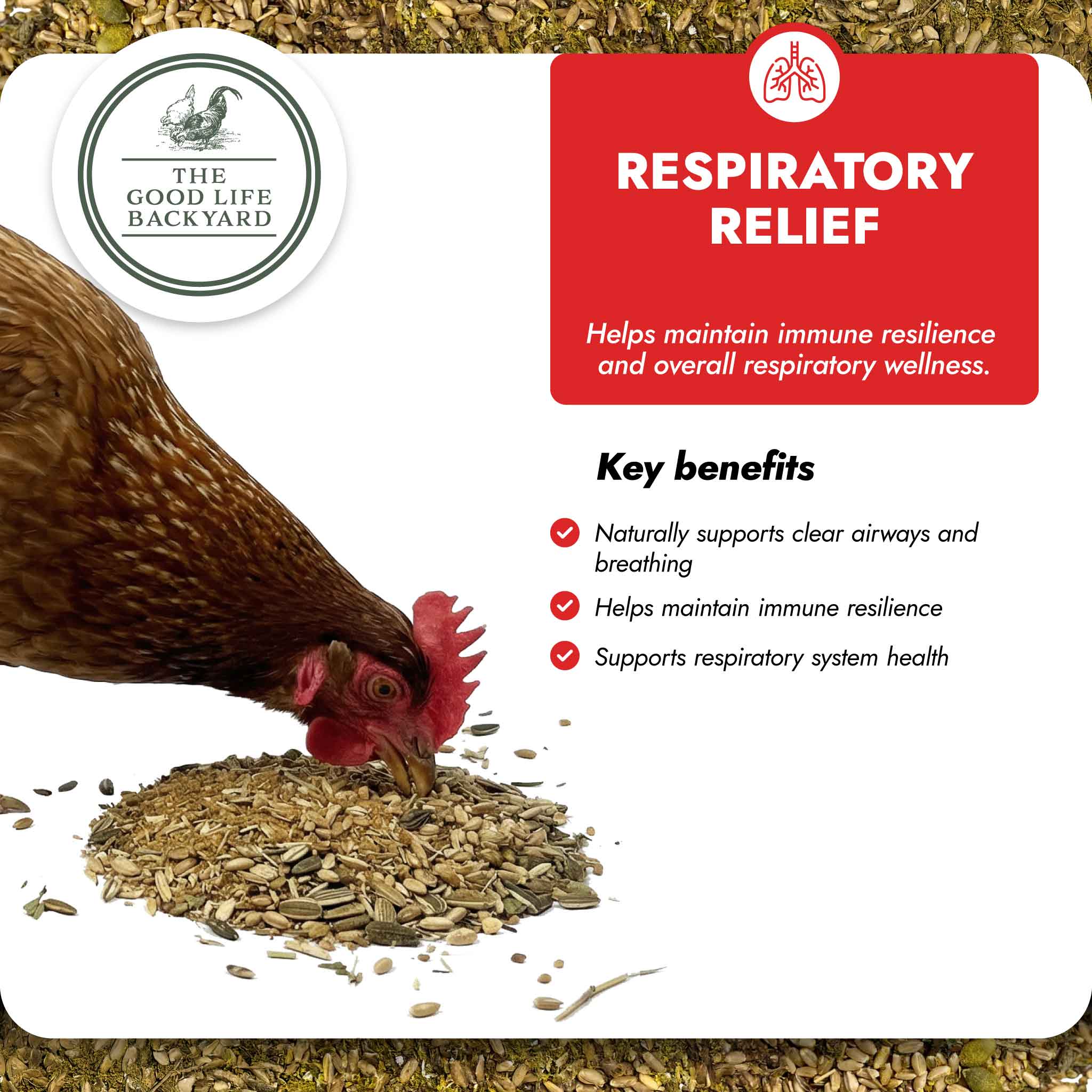 The Good Life Backyard Respiratory Relief – Spice Blend key benefits