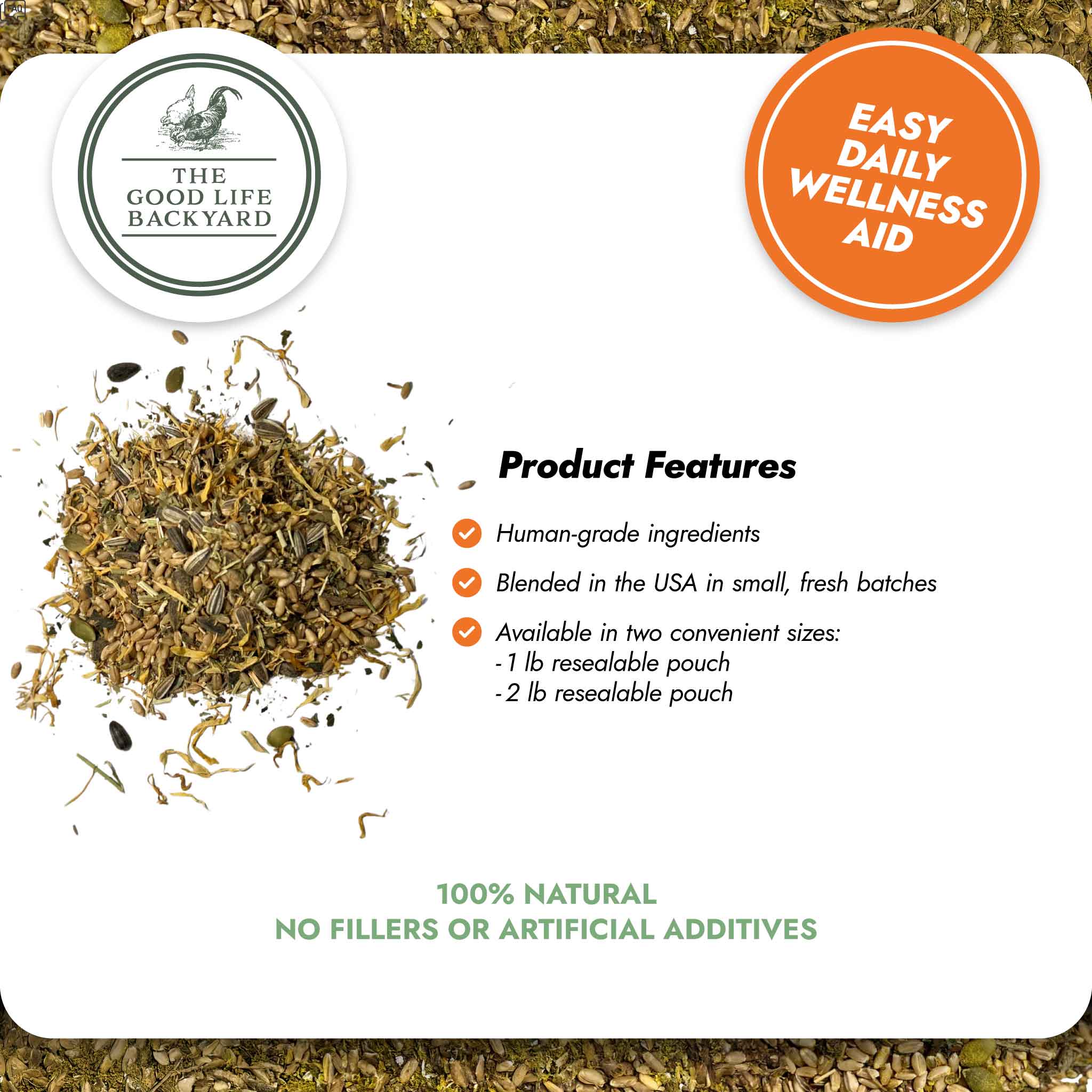 The Good Life Backyard Superfood Strength – General Wellbeing product features