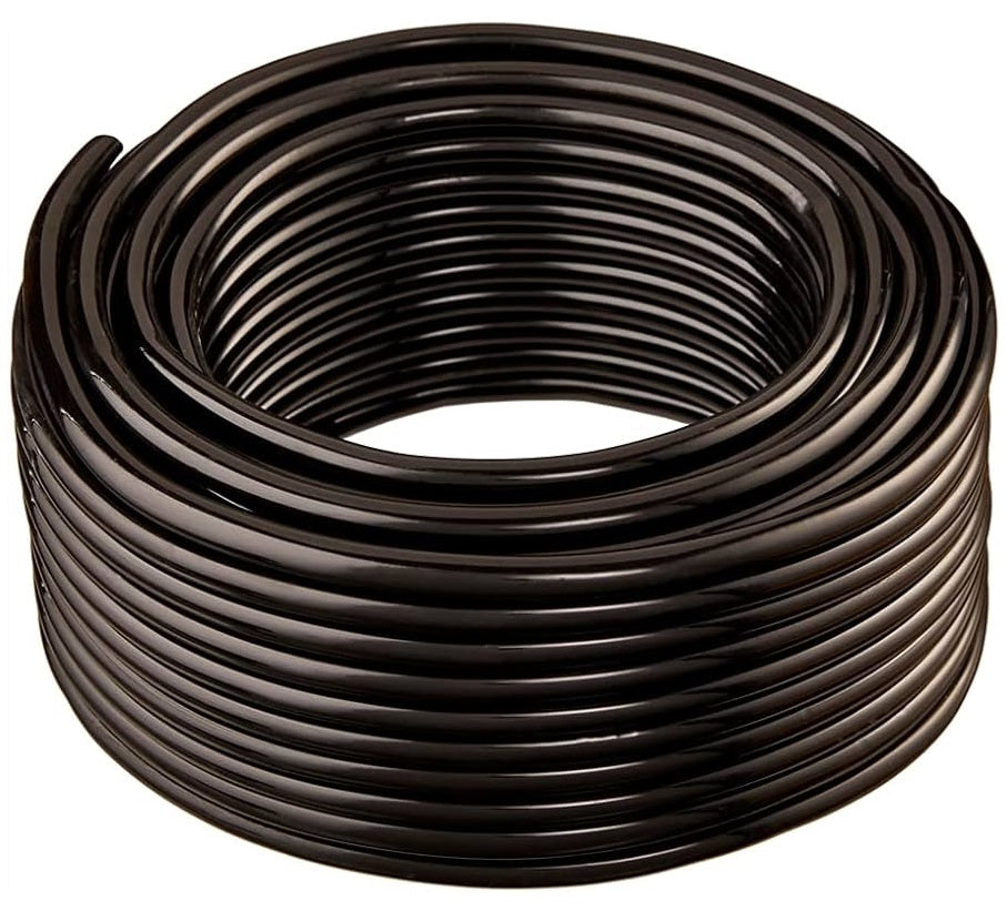 5ft of 3/8" Black UV Resistant Tubing Hose for Chicken Quail Rabbit Automatic Waterer Drinker Cups & Nipples