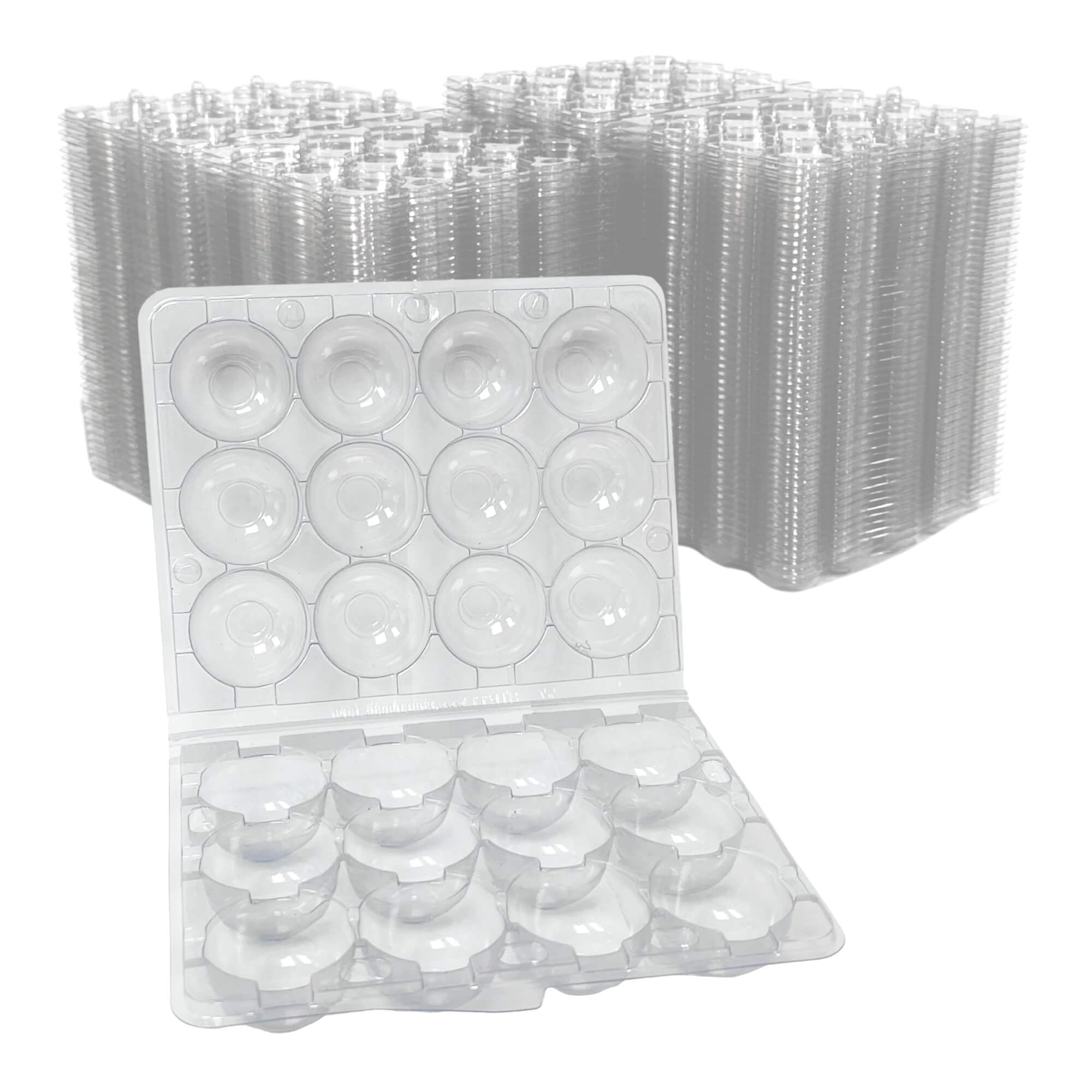 Twelve-count quail egg packaging container for small-scale egg producers.