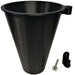 USA-made quail processing cone with wall or post mounting bracket