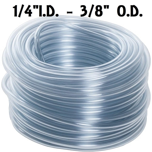 Ultra-flexible clear PVC hose for rabbit nipple watering systems