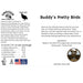 Undique Buddy's Pretty Birds Dog Training Quail Ingredients