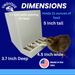 Undique Quail Feeder Dimensions