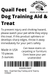 Undique Quail Feet Dog Training Aid & Treat Instructions