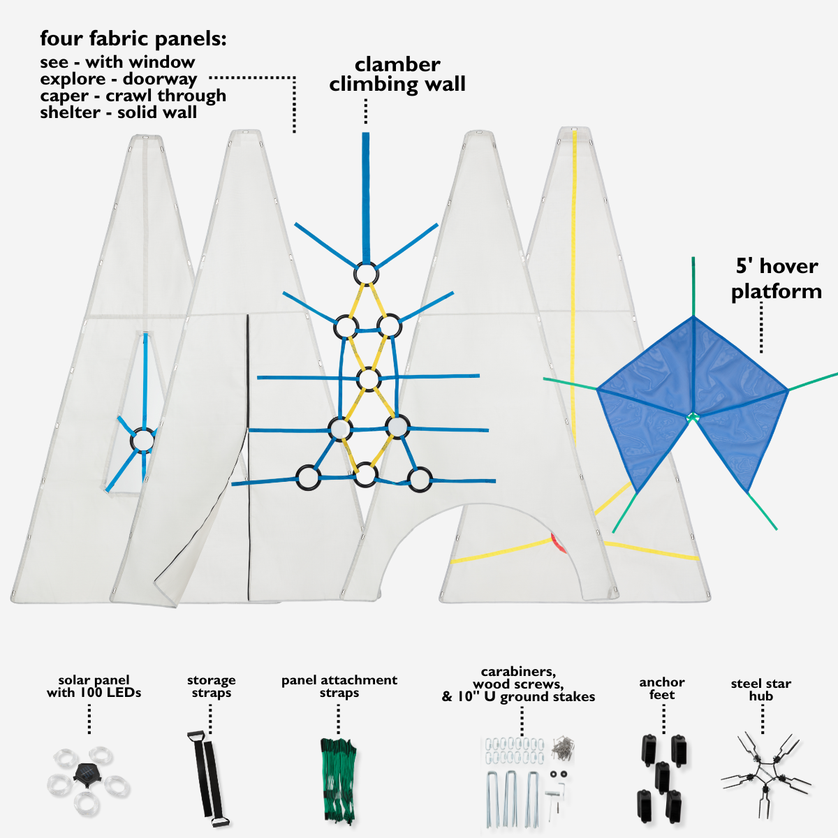 Bijou Build Mainstay Collapsible Play System