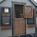 Walk-In Chicken Coop with Dutch Door, Screened Windows and Flower Boxes
