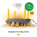Warmzy 30W electric chick brooder plate with adjustable standing legs.
