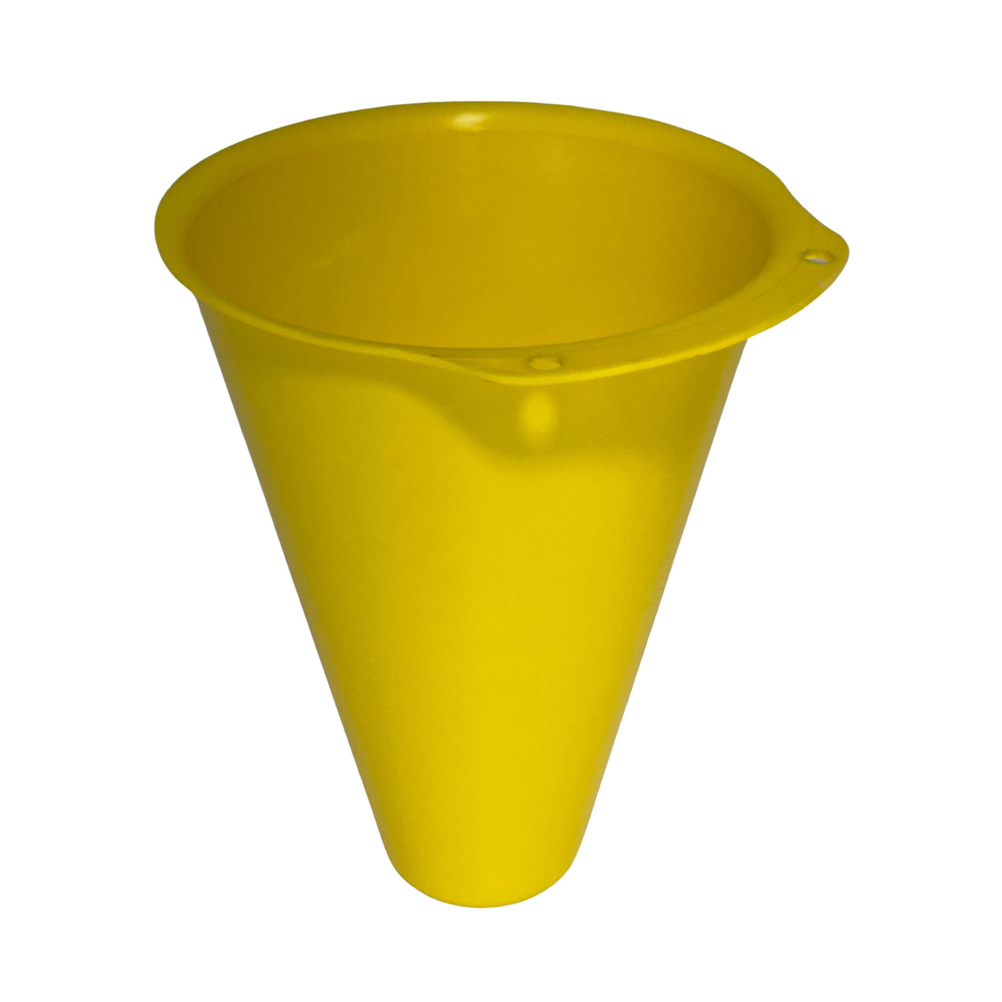 Washable plastic poultry slaughtering cone for controlled bird processing