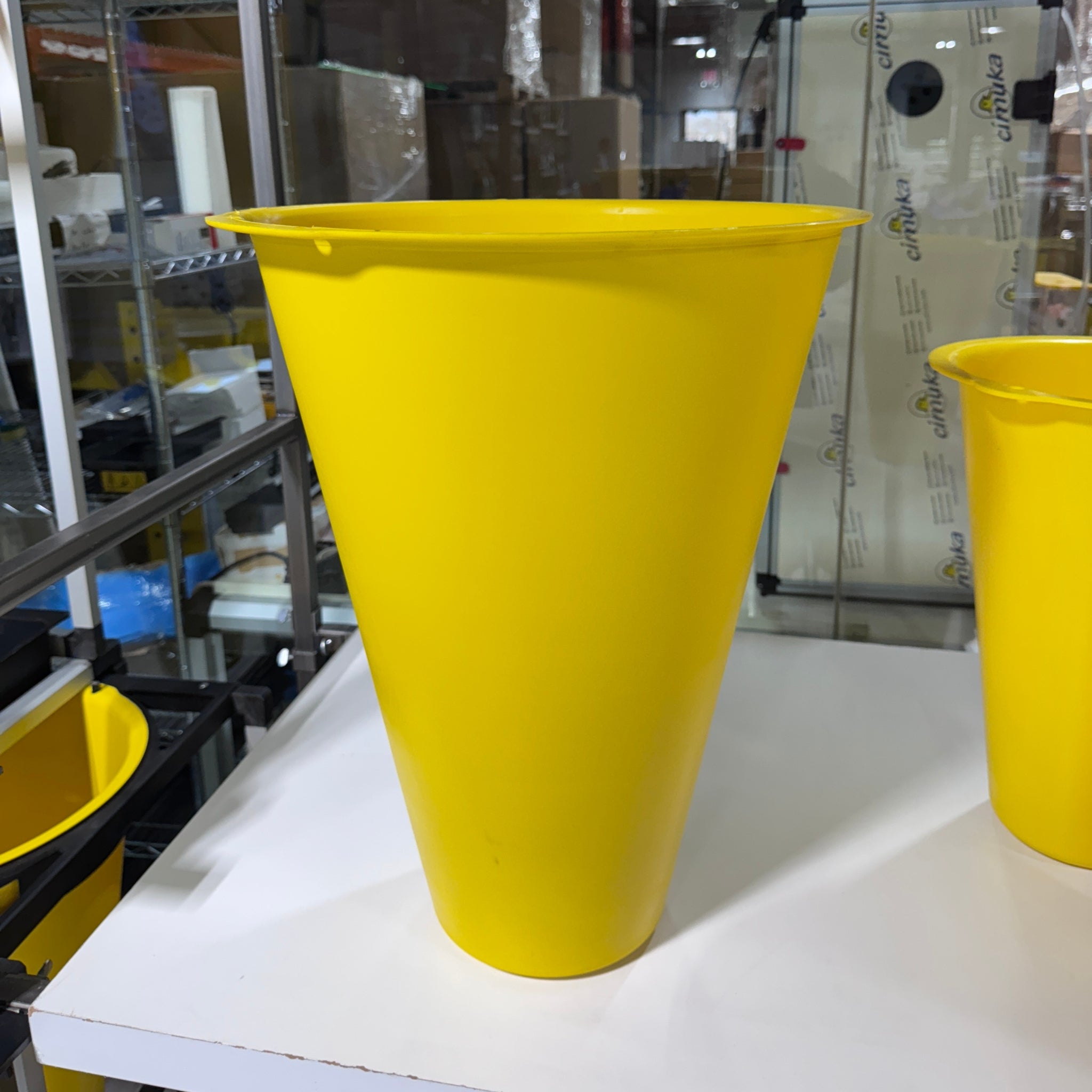 Washable turkey processing cone for controlled bird restraint and easier cleanup.