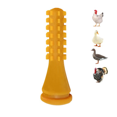 Yellow ProA PF-PROFIA natural rubber poultry plucking fingers.
