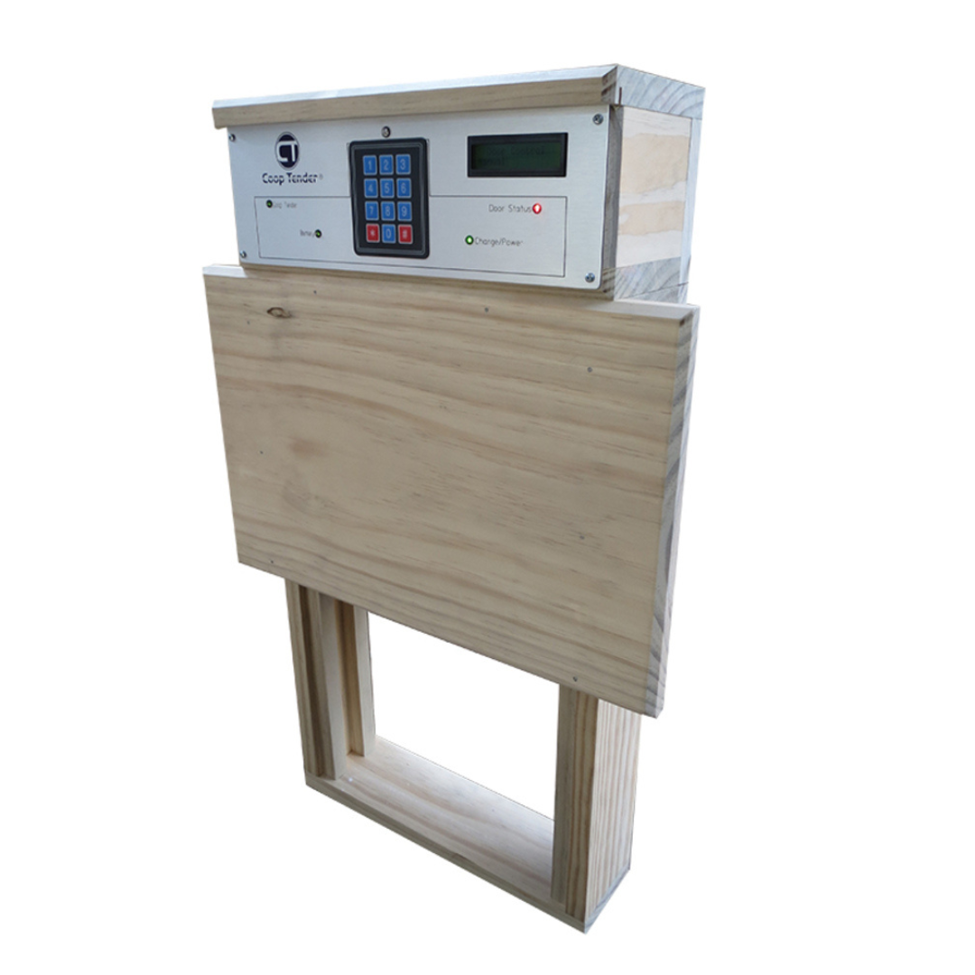 Coop Tender Automatic Door For Chicken Coop With Battery Backup