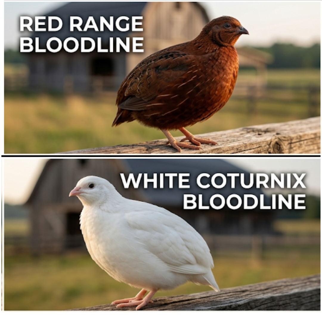 Red, White and Blue Quail Hatching Eggs 24 Ct