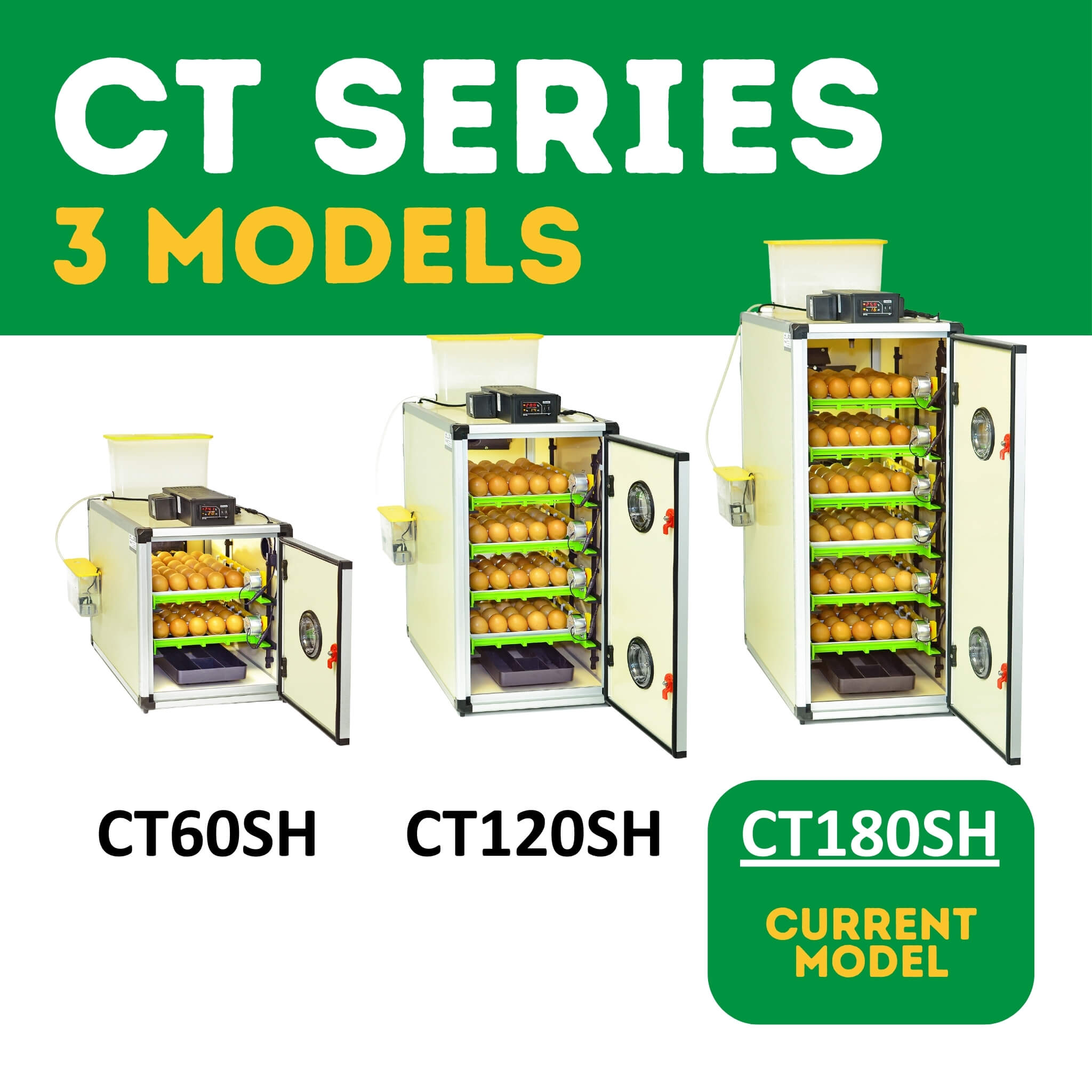 Cimuka CT180 SH - Egg Incubator - Setter & Hatcher
