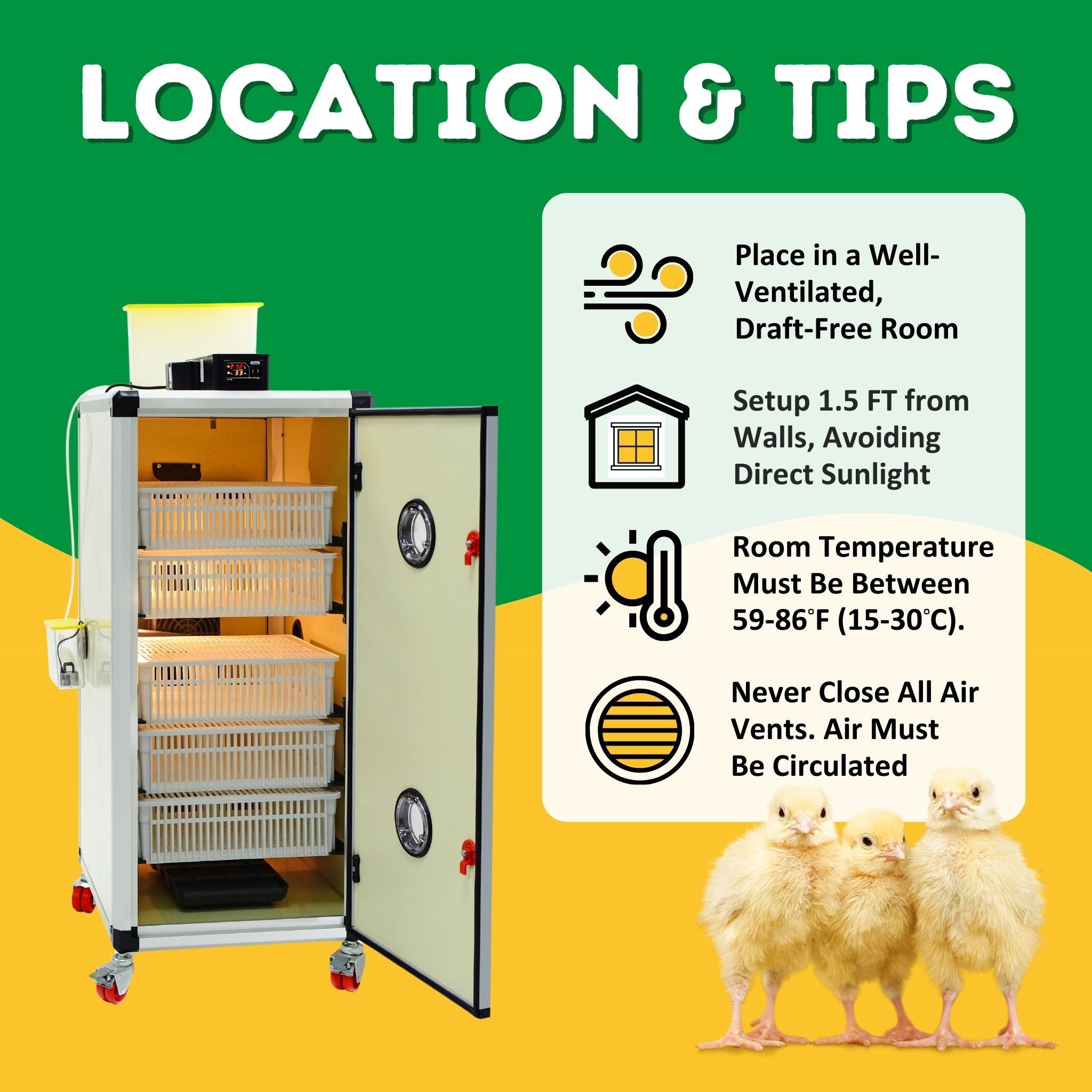 Cimuka HB175 H - Egg Incubator - Hatcher