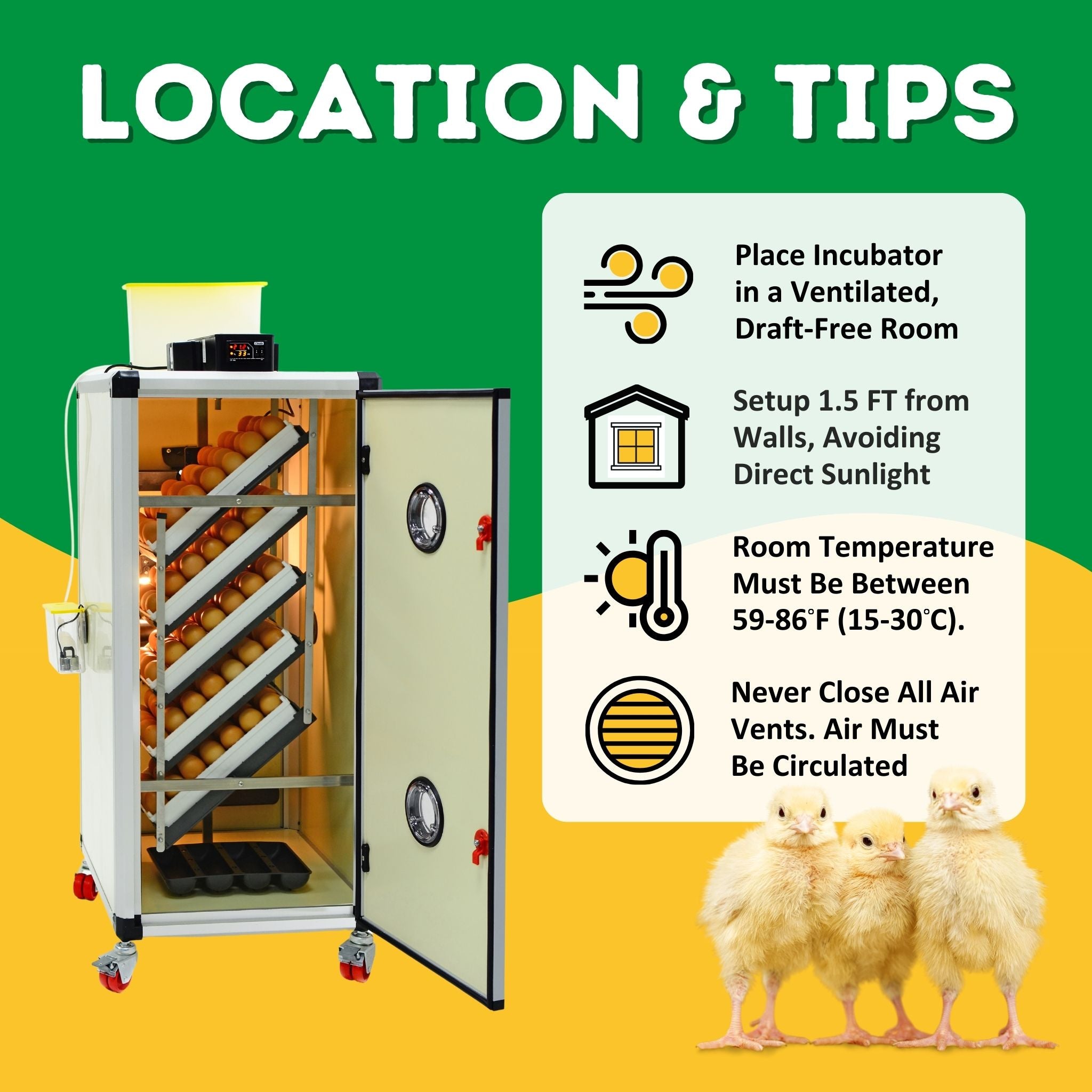 Cimuka HB175 S - Egg Incubator - Setter